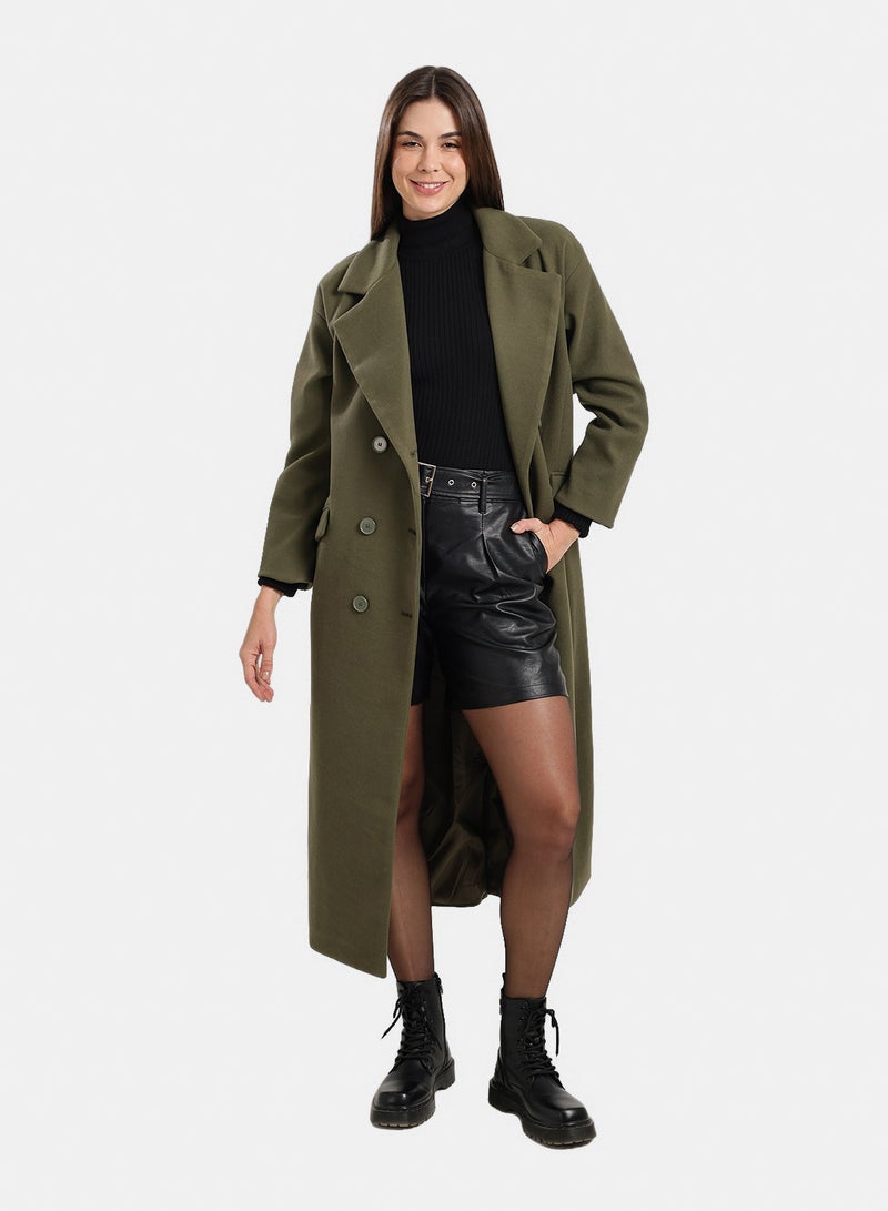 Clue Midi Coat With Notch Collar - Image 1